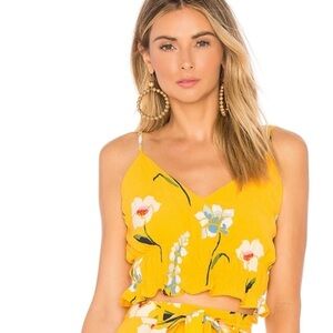 L’Academie Salta top in Yellow Meadow Medium